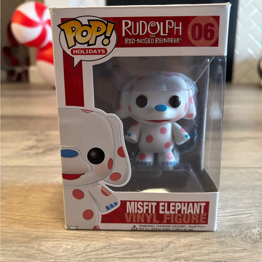 Rare Rudolph the Red Nosed Reindeer Nosed Rein Misfit Elephant Pop vinyl